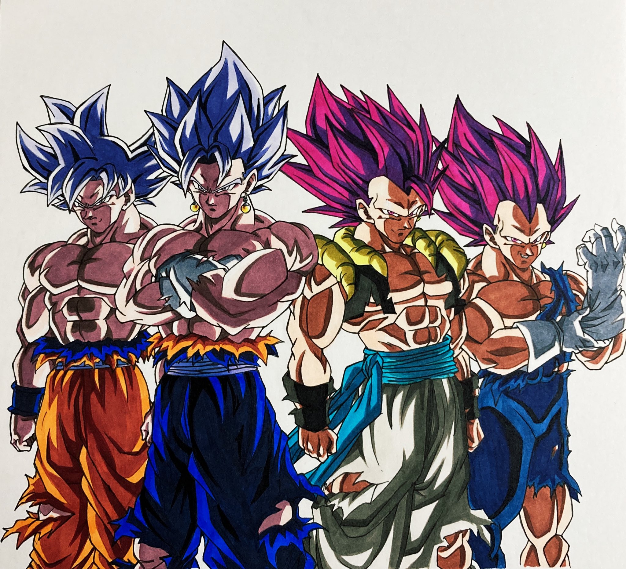 Gogueta and vegetto in 2023  Dragon ball, Gogeta and vegito, Goku