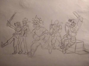 TF2 Loadout Gang - Rough Sketch