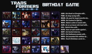 Transformers: Prime Birthday Game