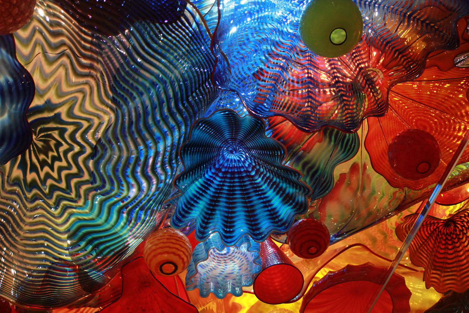Chihuly Persian Ceiling Blue Orange By Cristal1994 On