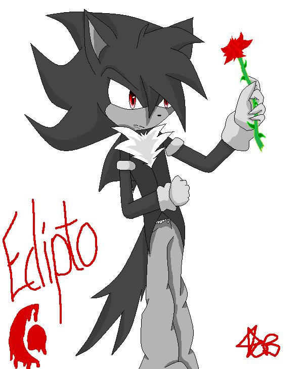 Eclipto holding a Rose