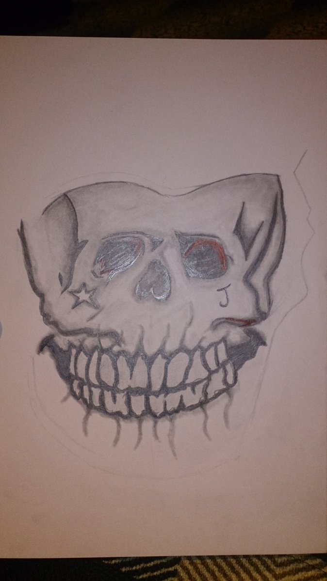 Smiling Skull Tattoo Design by kittyshaw97 on DeviantArt