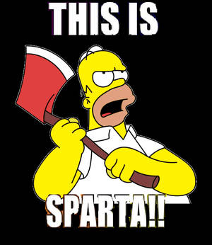 Homer This is Sparta (Meme)