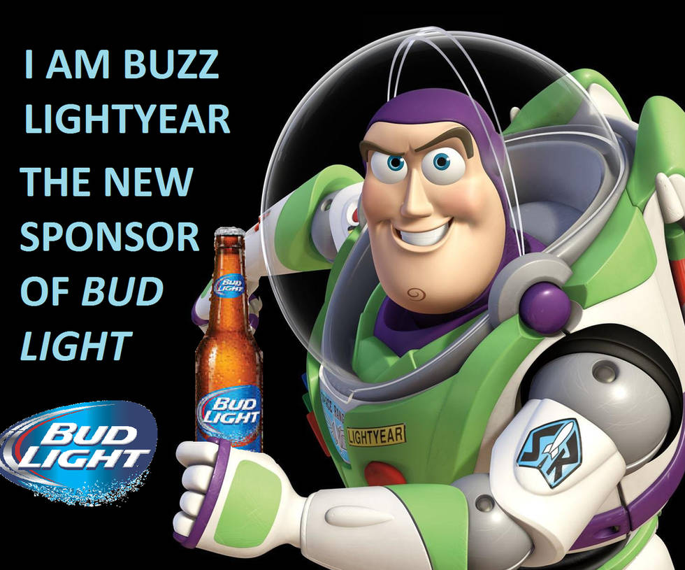 sorpresa móvil exterior Buzz Lightyear patrocinando Bud Light by sethmendozaDA on DeviantArt