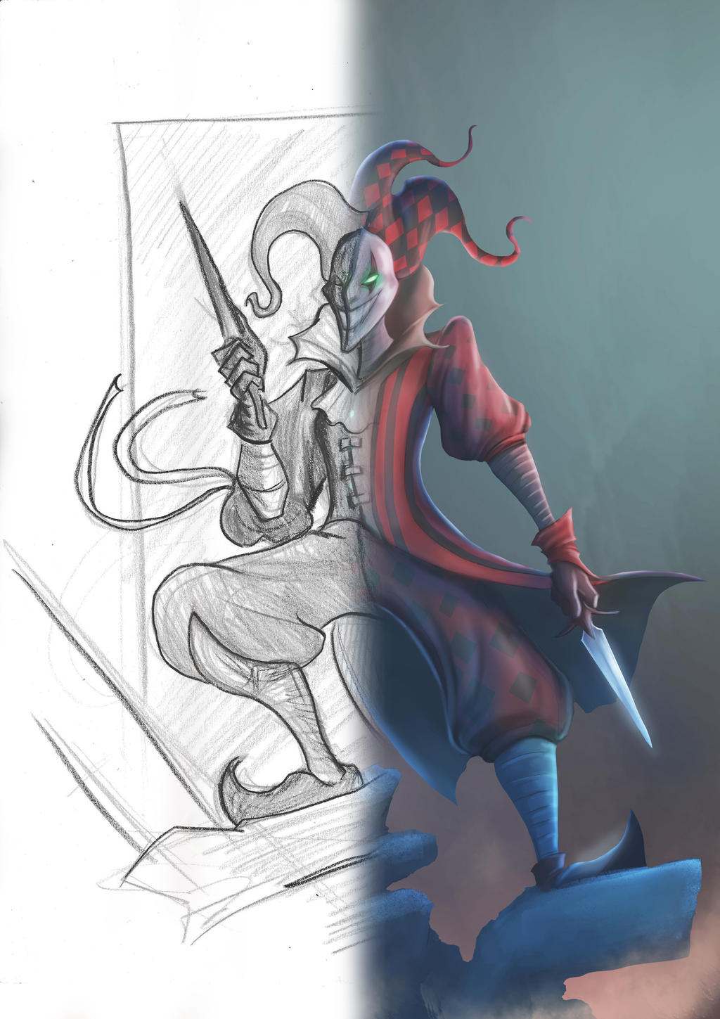 Werewolf Jester jester wip by Ario-man on DeviantArt