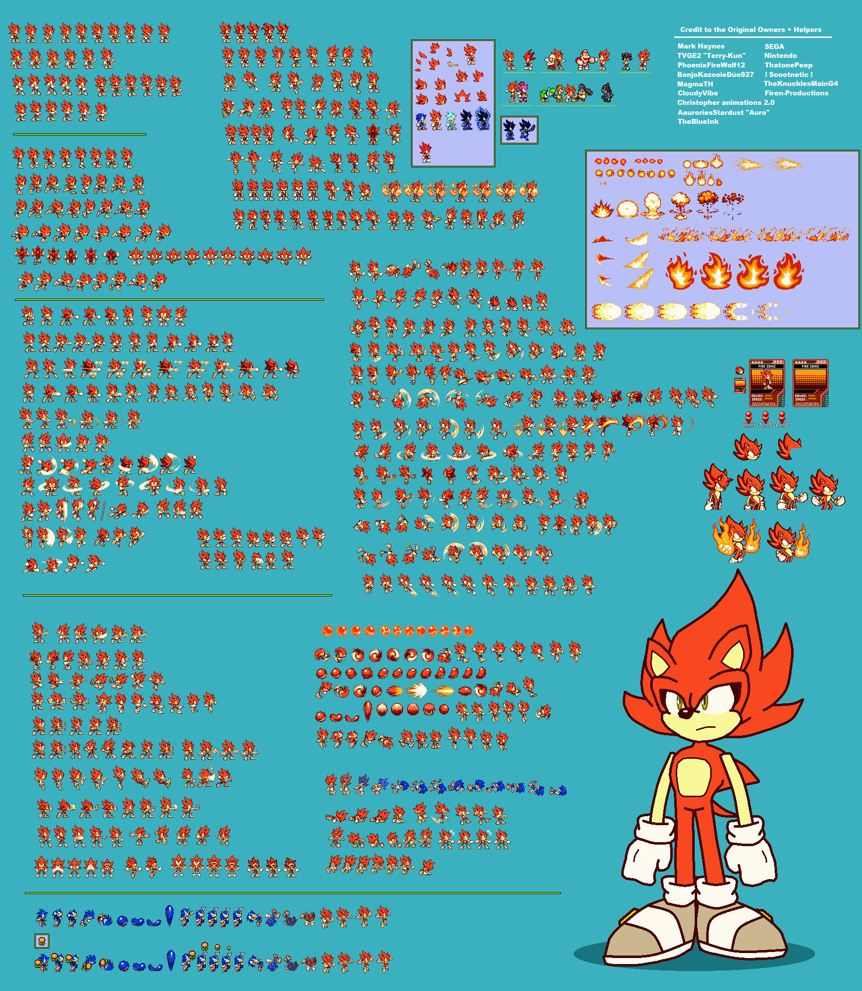 Mecha Sonic Sprite Sheet by TheKnucklesMainG4 on DeviantArt