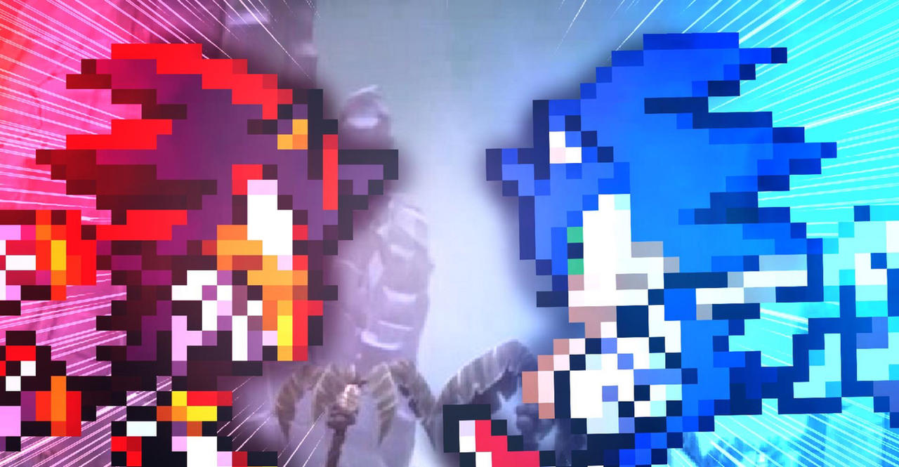 Sonic vs Shadow by AS02X on DeviantArt