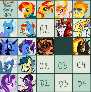 Orange x Blue Grid Adopts (7/15)