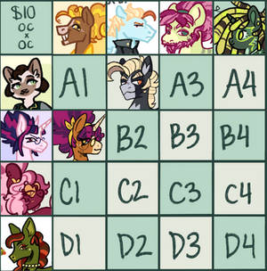 MLP OCxOC Grid OPEN 14/16