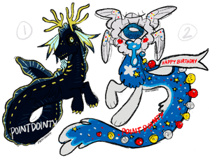 $15 Themed Draconequus adopts 1/2 OPEN