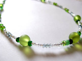 Green Necklace Close Up