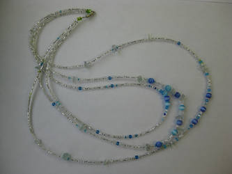 Blue Necklace - Three Strand