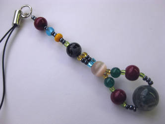 Mixed Bead Cellphone Strap