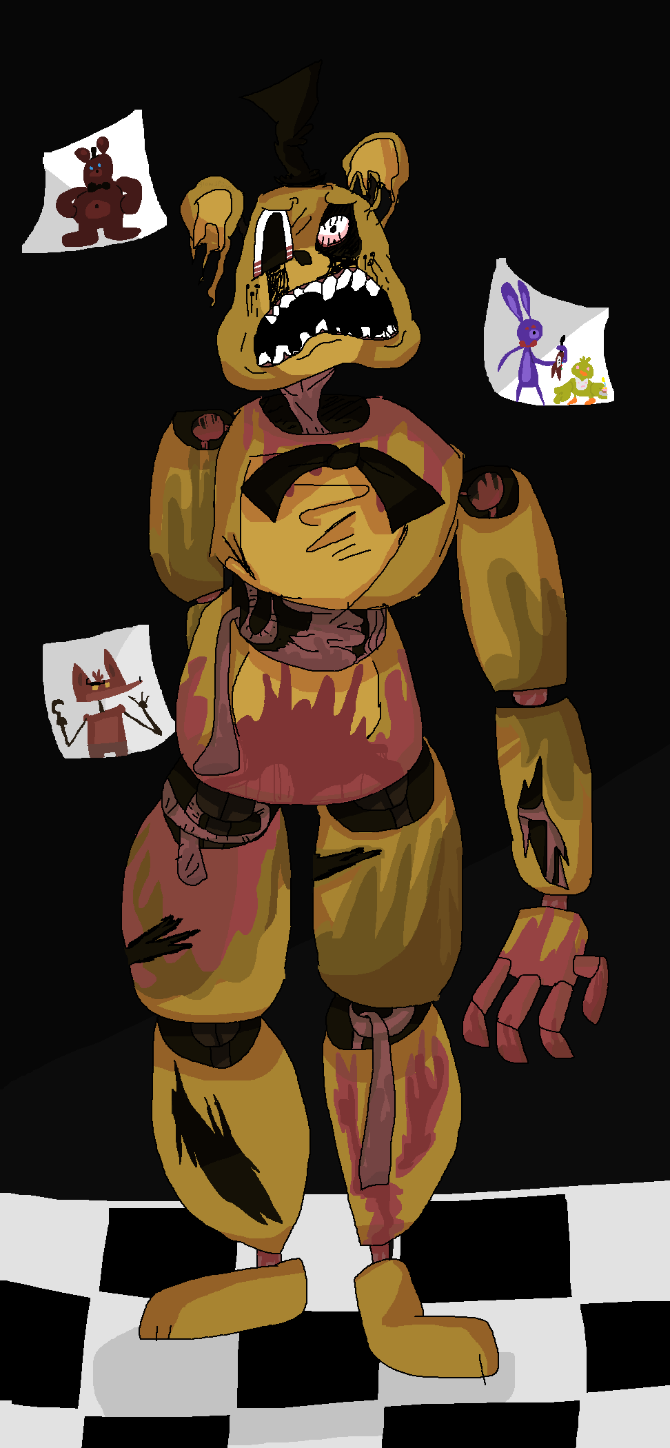 For the Walten Files' first anniversary, I drew Freddy Fazbear in the art  style. Enjoy. : r/fivenightsatfreddys