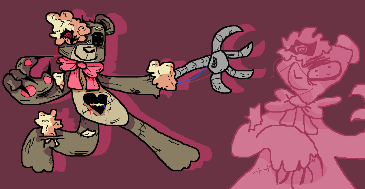 Killerteddybear Deviantart Rarity stuffin the killer teddy bear by GlowSpinOX on DeviantArt
