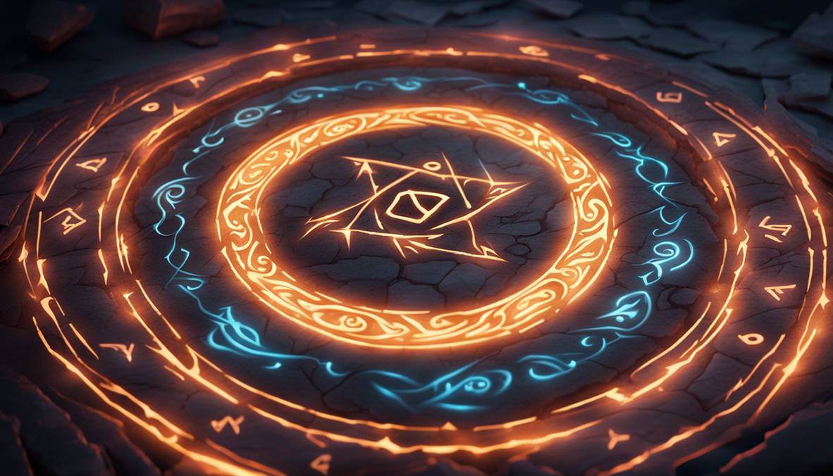 Glowing Runes Swirling In A Circle by gaiuskv on DeviantArt