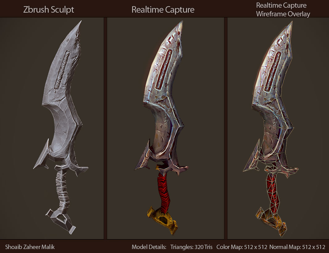 Fantasy Game Art - Weapon: Details