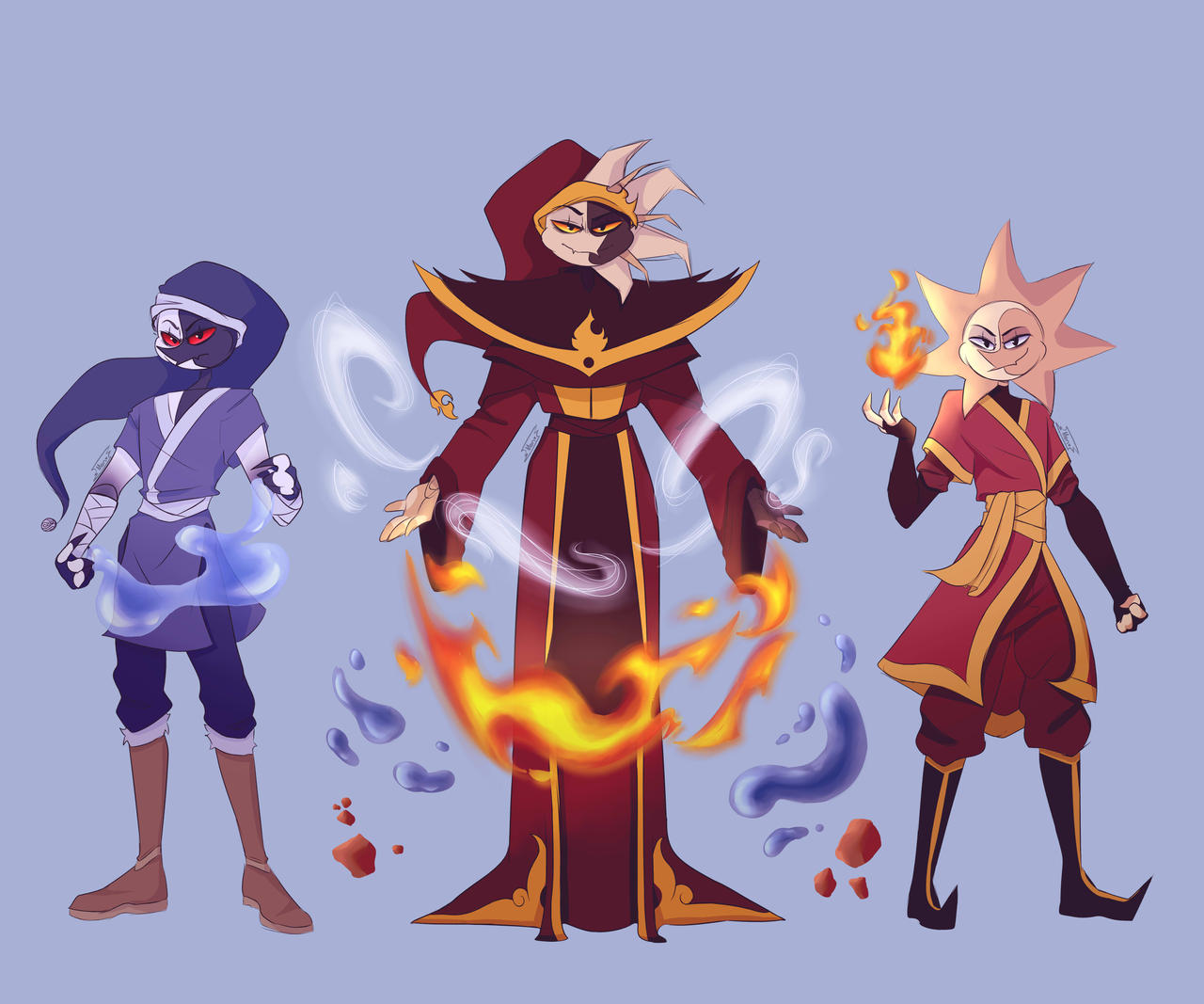 Deviantart Atla ATLA!AU Trio by M0nstaaar on DeviantArt
