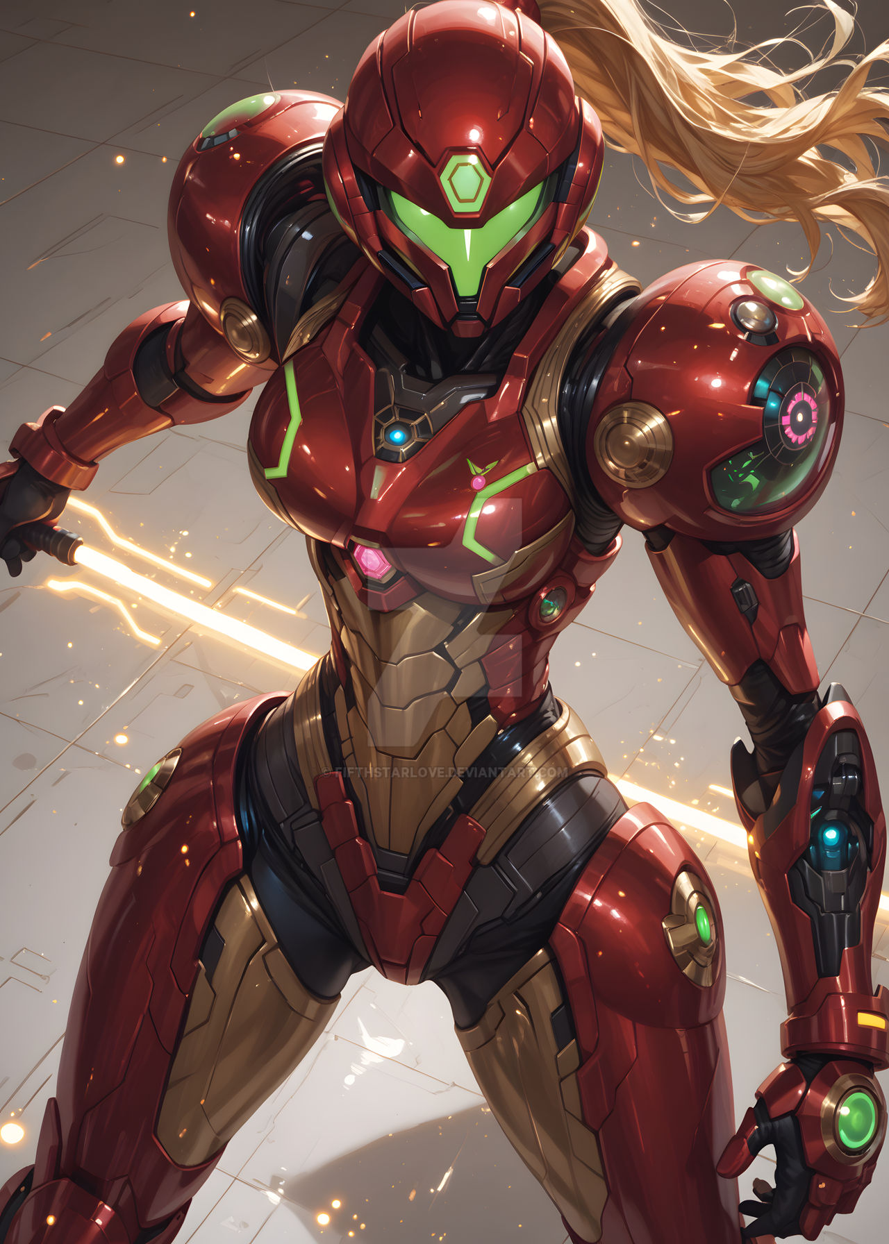 Samas Armor Samus Aran - Power Suit by FifthStarlove on DeviantArt