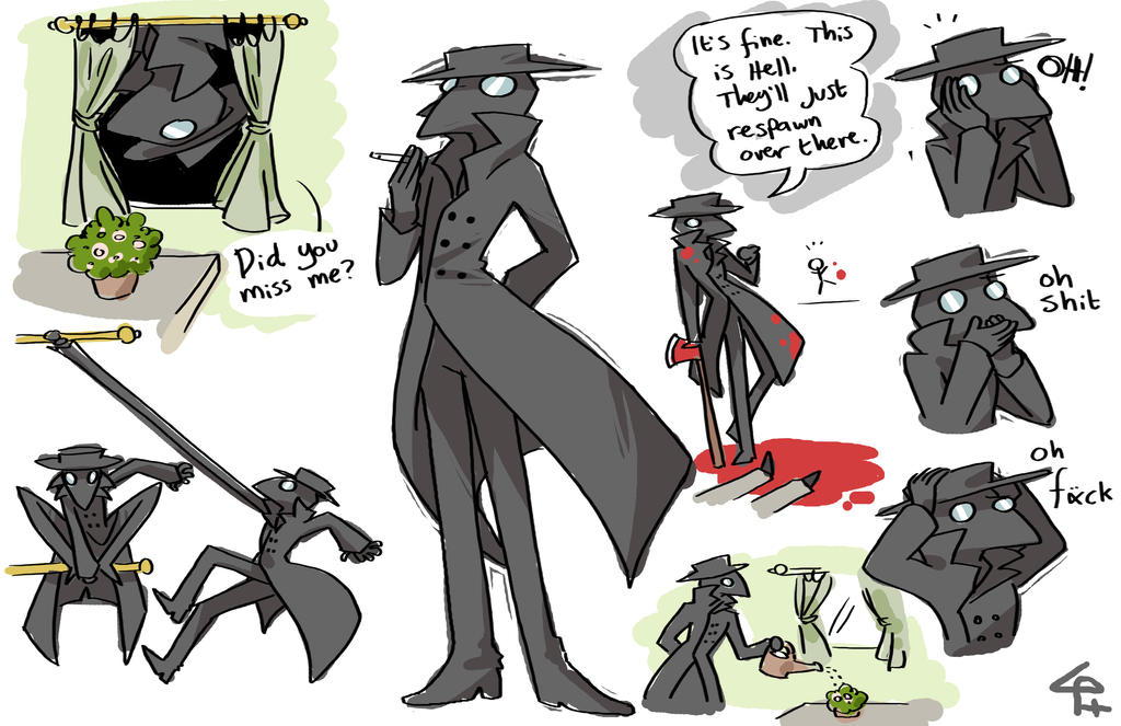 Stretchy Noir Plague Doctor Man by Caffinated-Pinecone on DeviantArt