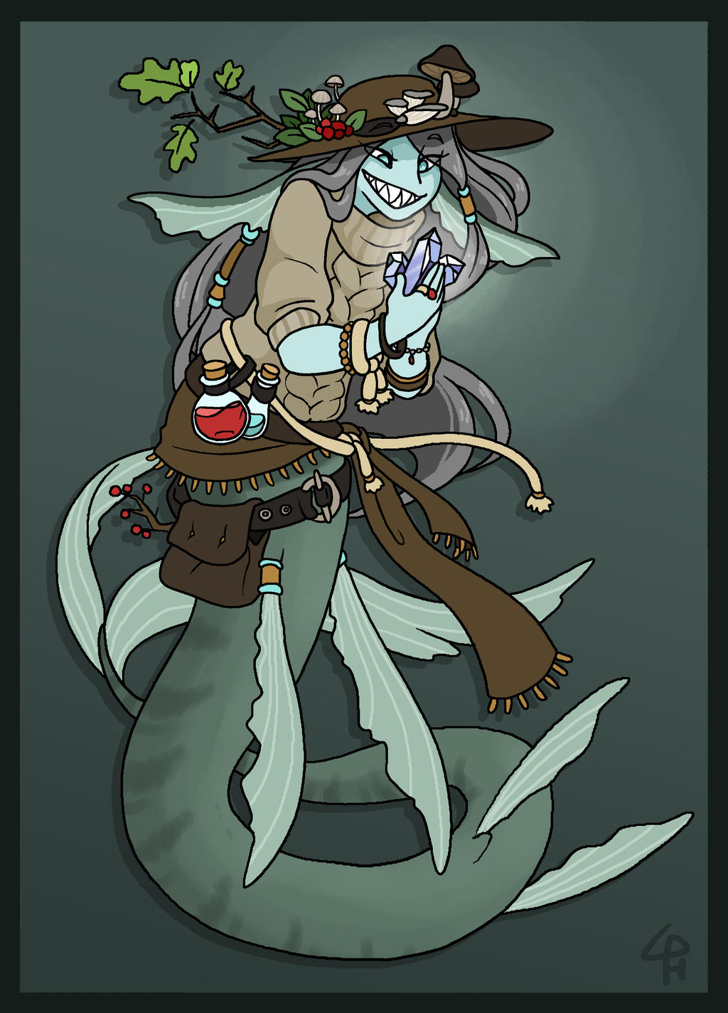 Goblincore mermaid by CaffinatedPinecone on DeviantArt