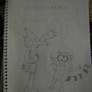 Drawing: Mordecai and Rigby