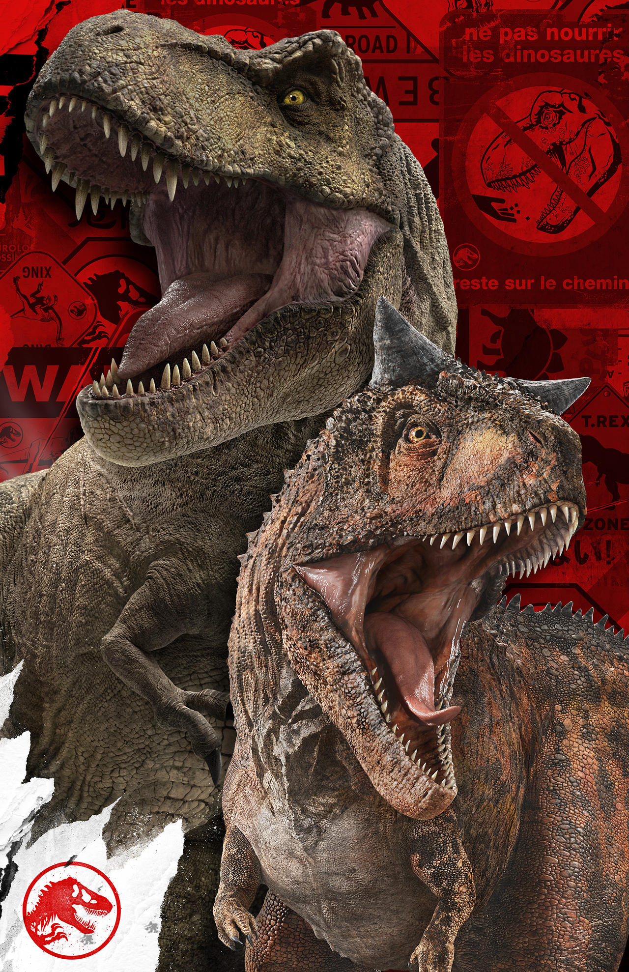 JWD Signs: Rexy and Carno (Poster Print) by JurassicArt1993 on DeviantArt