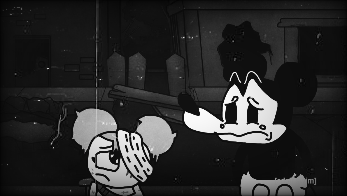 Disordered Mickey Helping A Depressed Mouse. by dylanyoung2007 on DeviantArt
