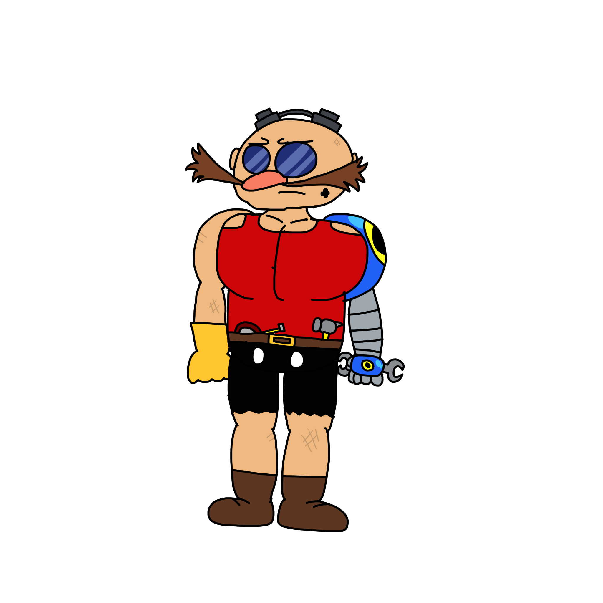 edited official Eggman render to be Starved Eggman by VolnarTheUnforgiving  on DeviantArt