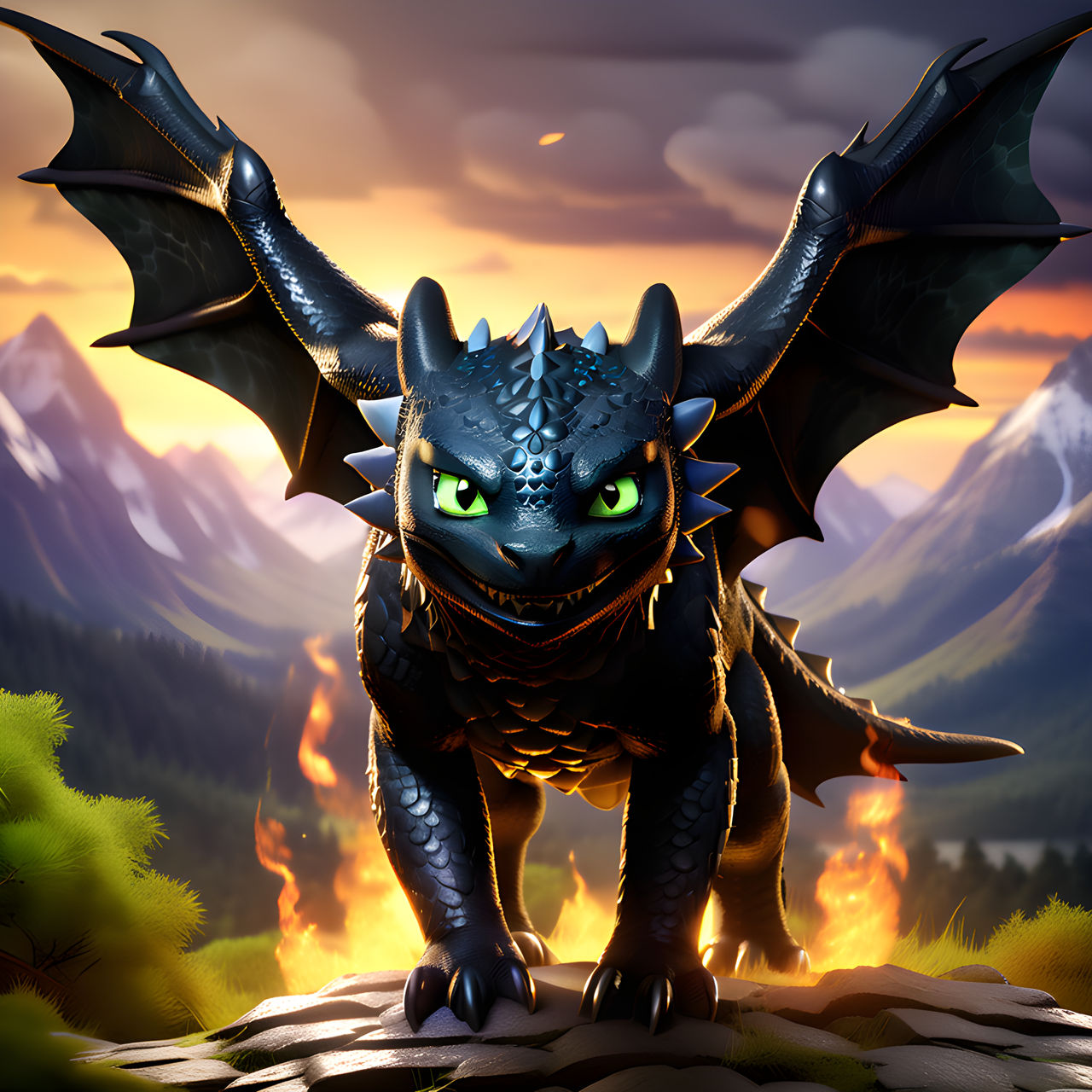 Toothless by thunderstorm1234567 on DeviantArt