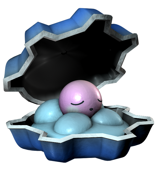 Clamperl 3D Pokemon