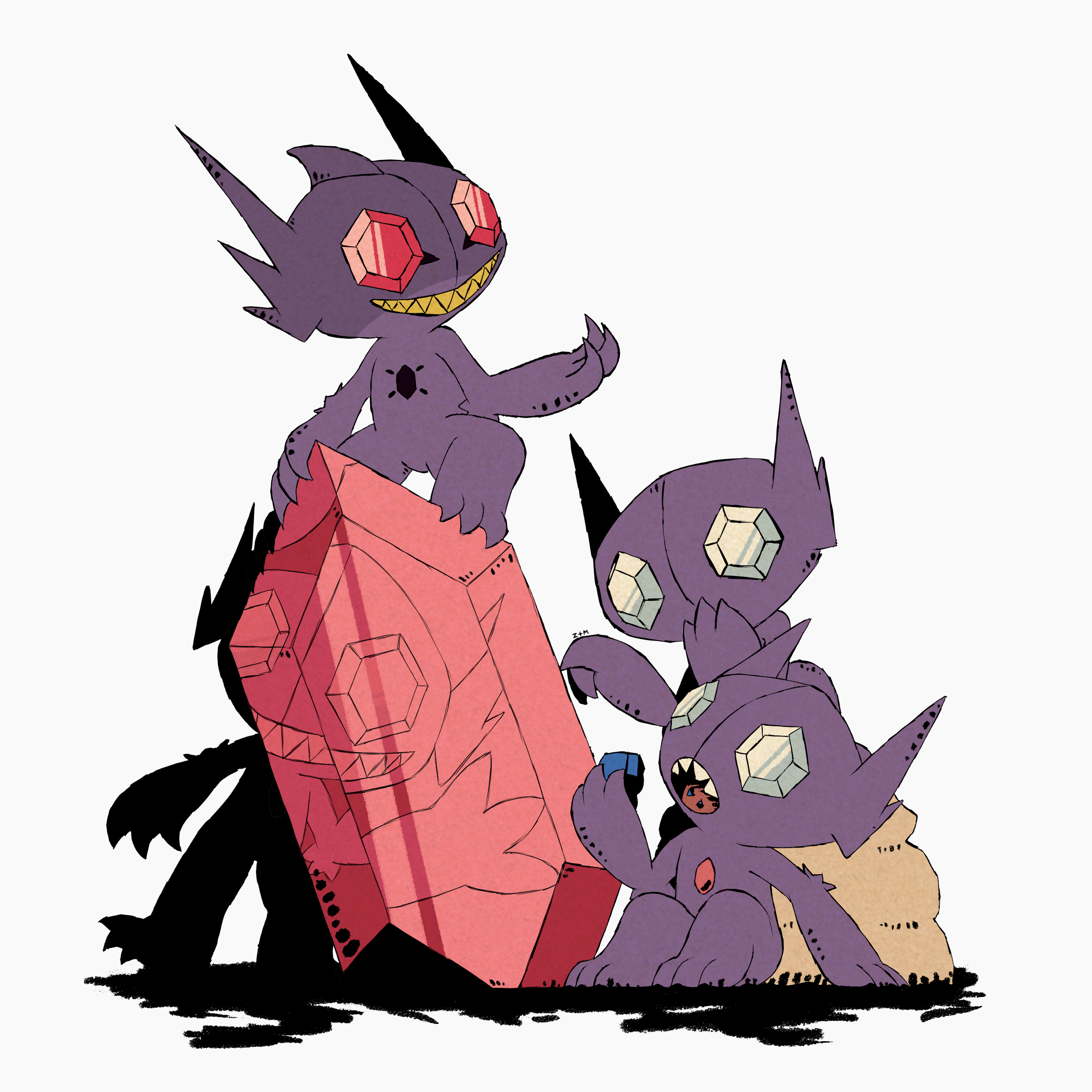 Sabley mega sableye by zakkurz on DeviantArt