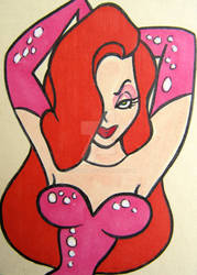 JESSICA RABBIT SKETCH CARD