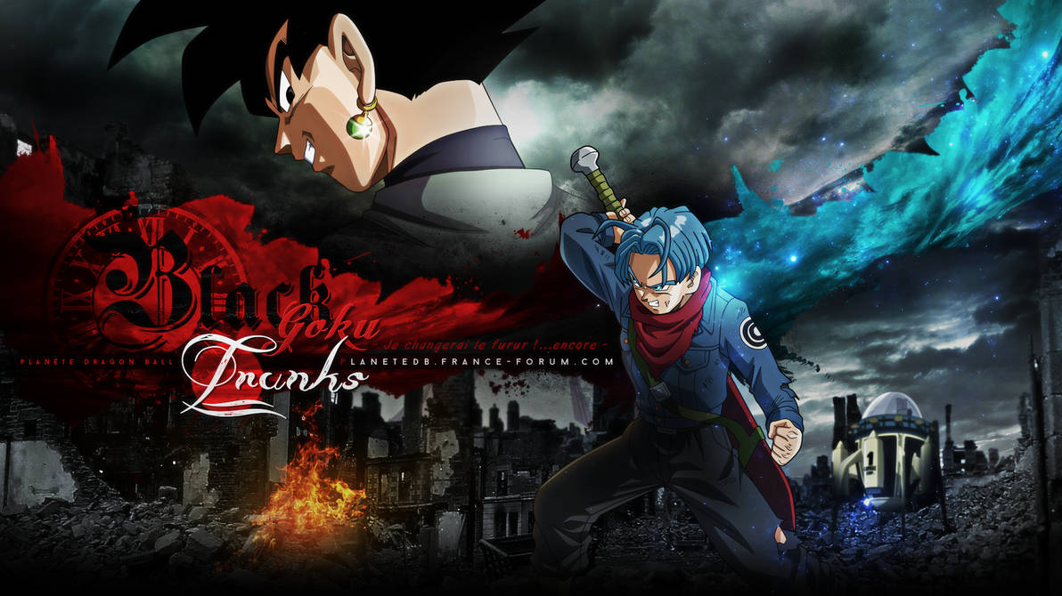 Trunks VS Black Goku by I-Mega-I