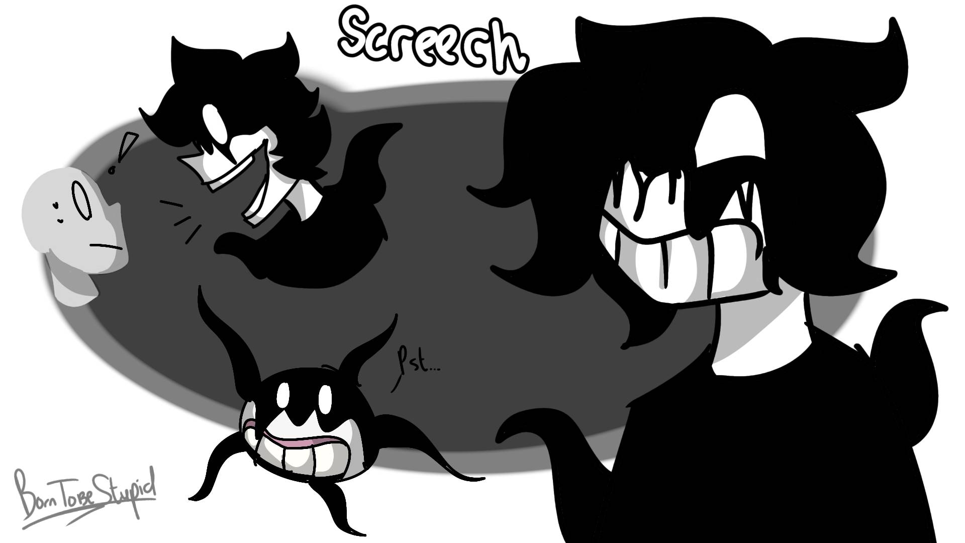 SCREECH ROBLOX DOORS, FAN ART, BGGT