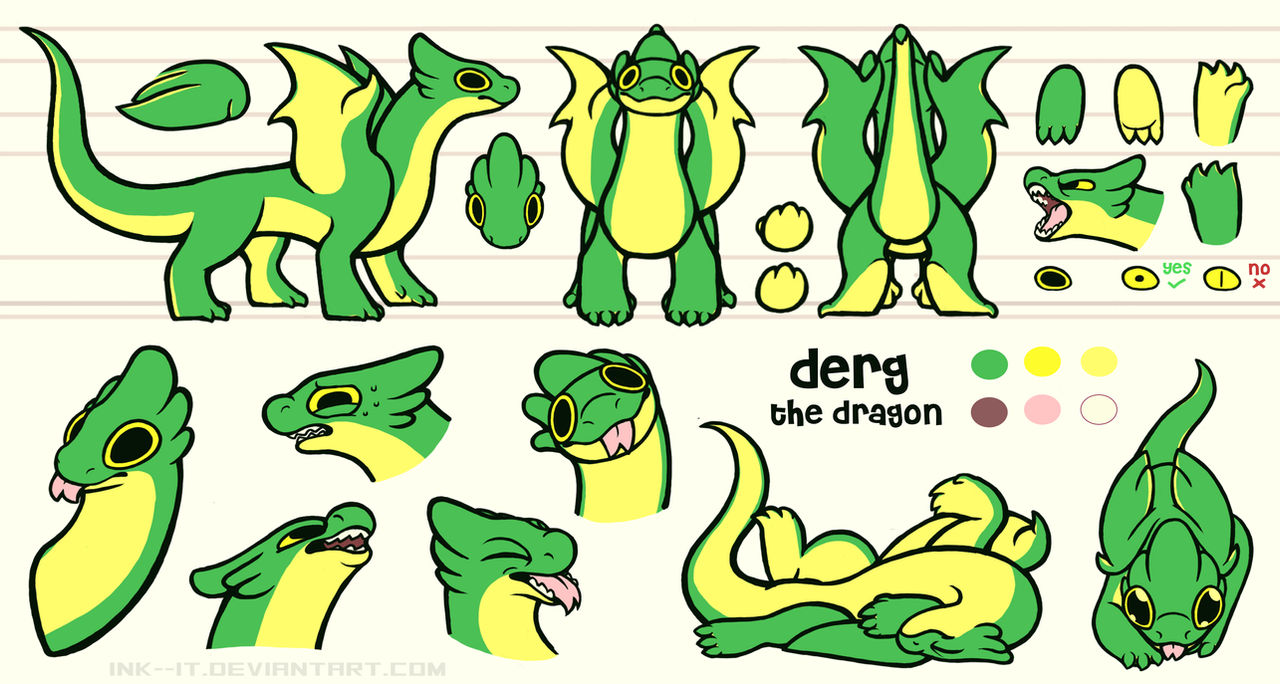 Derg Design Derg Reference Sheet by Ink--It on DeviantArt