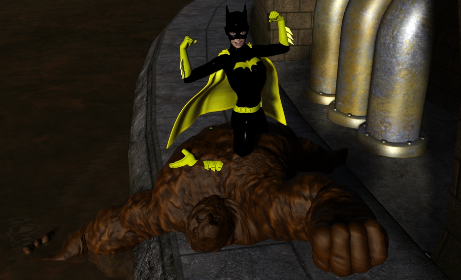 Batgirl vs Clayface 3