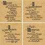 Moony, Padfoot, Prongs, Wormtail -HP 3