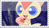 Eating Victini Stamp by SilkyBunny