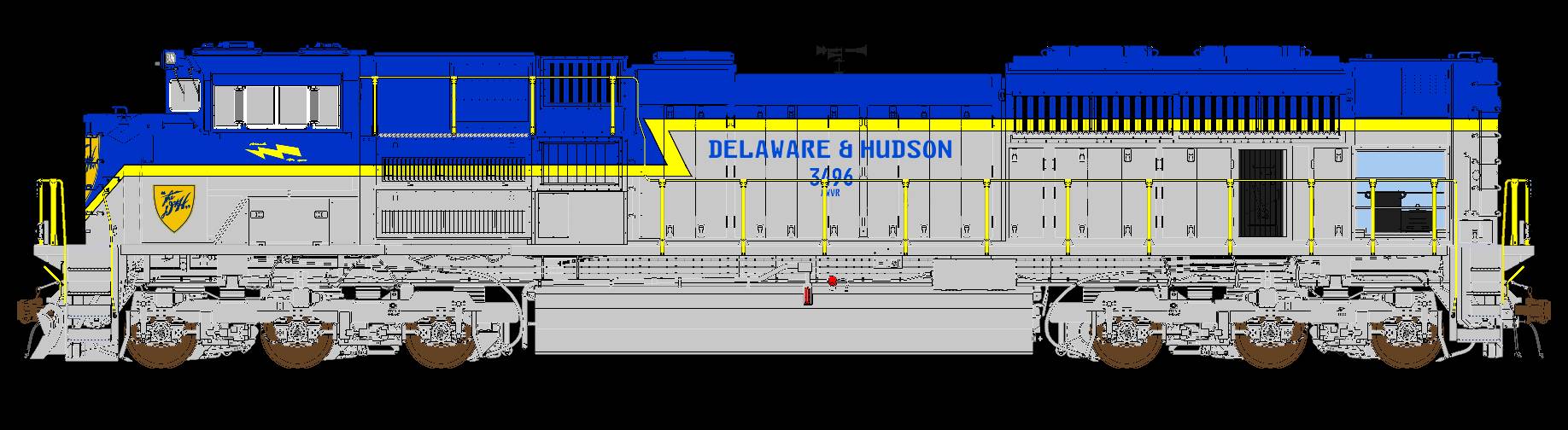 Delaware and Hudson 3496 AWVR Heritage unit