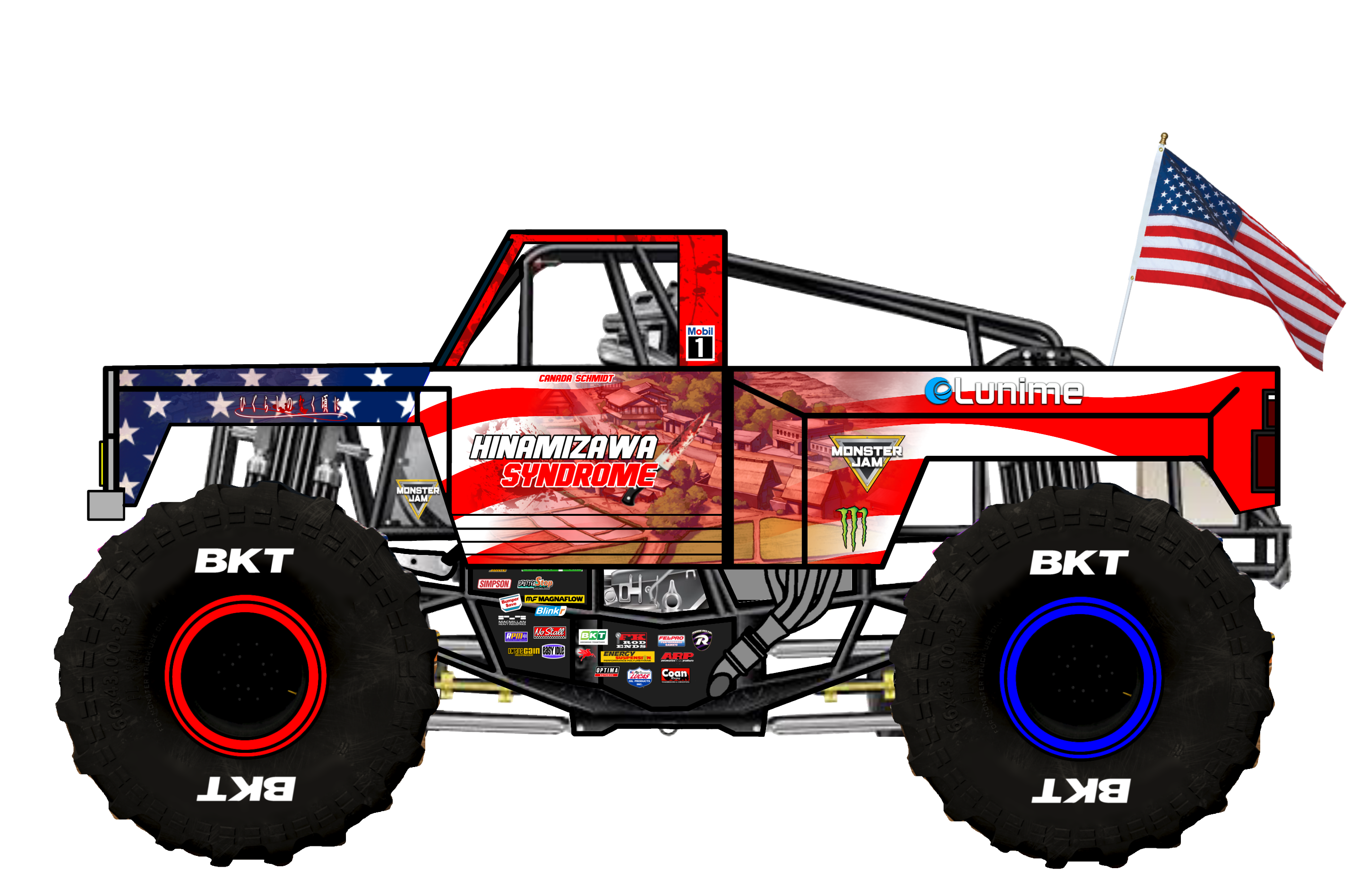Monster jam Stars and stripes Hinamizawa syndrome