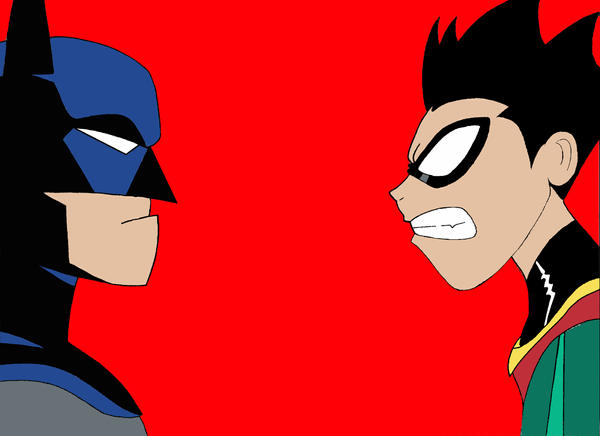 Robin Falling Over Batman and Robin Falling Out by Clash957 on DeviantArt