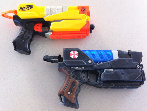 Nerf Resident Evil mod compare