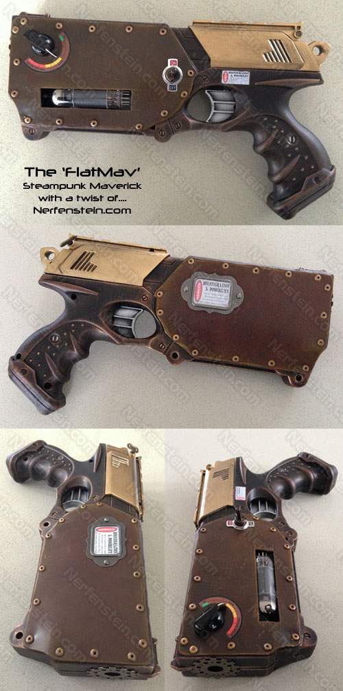 FlatMav Nerf Maverick steampunk flattened