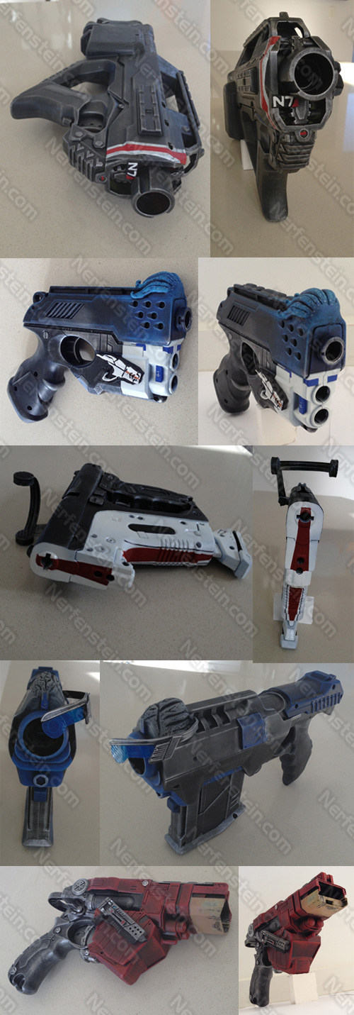 Mass Effect character Nerf gun mods / props