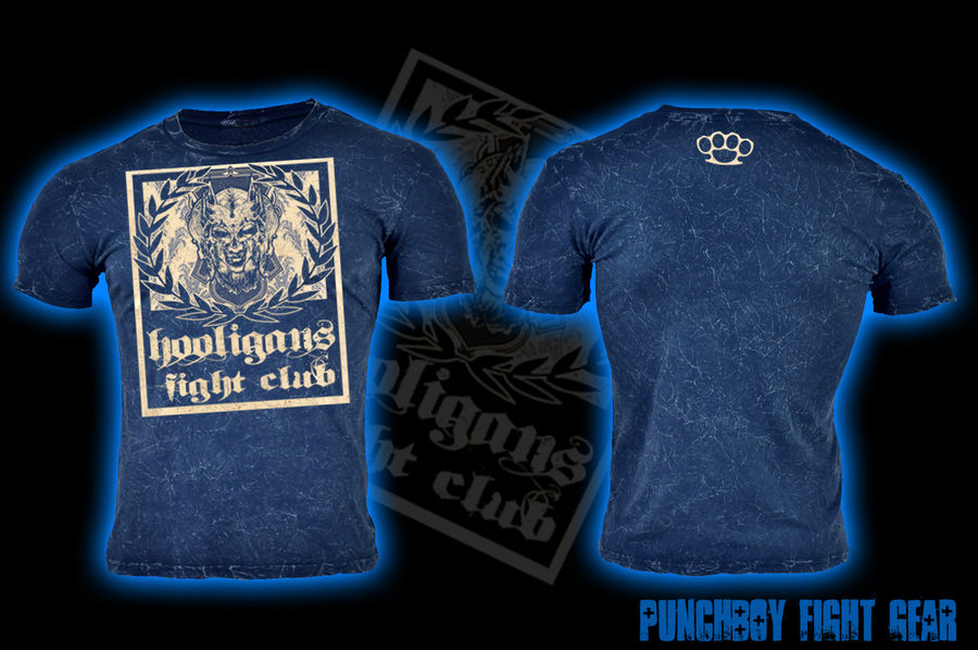 Hooligans Fight Club Blue Vintage by PunchboyFightGear on DeviantArt