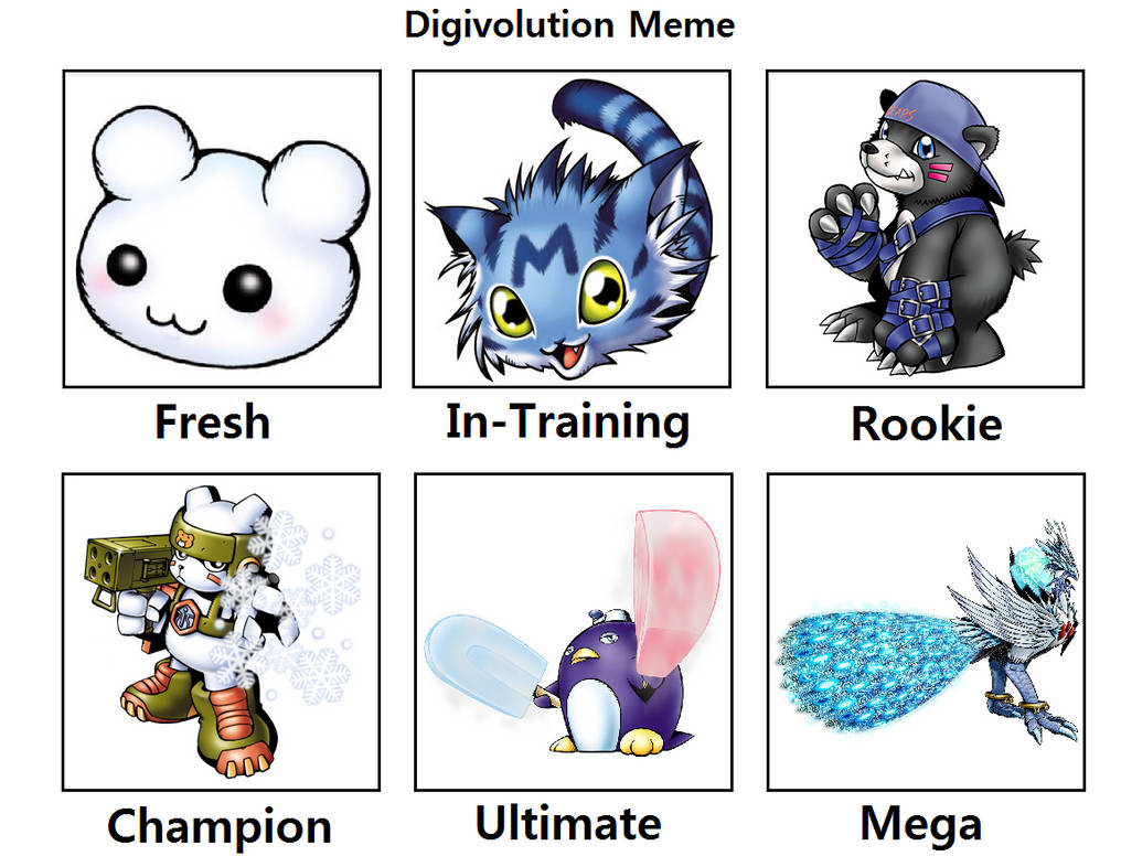 My Digivolution Meme 5 by LukeJungZX05 on DeviantArt
