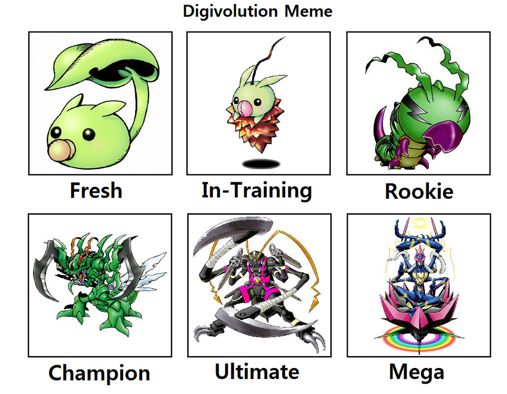 My Digivolution Meme 8 by LukeJungZX05 on DeviantArt