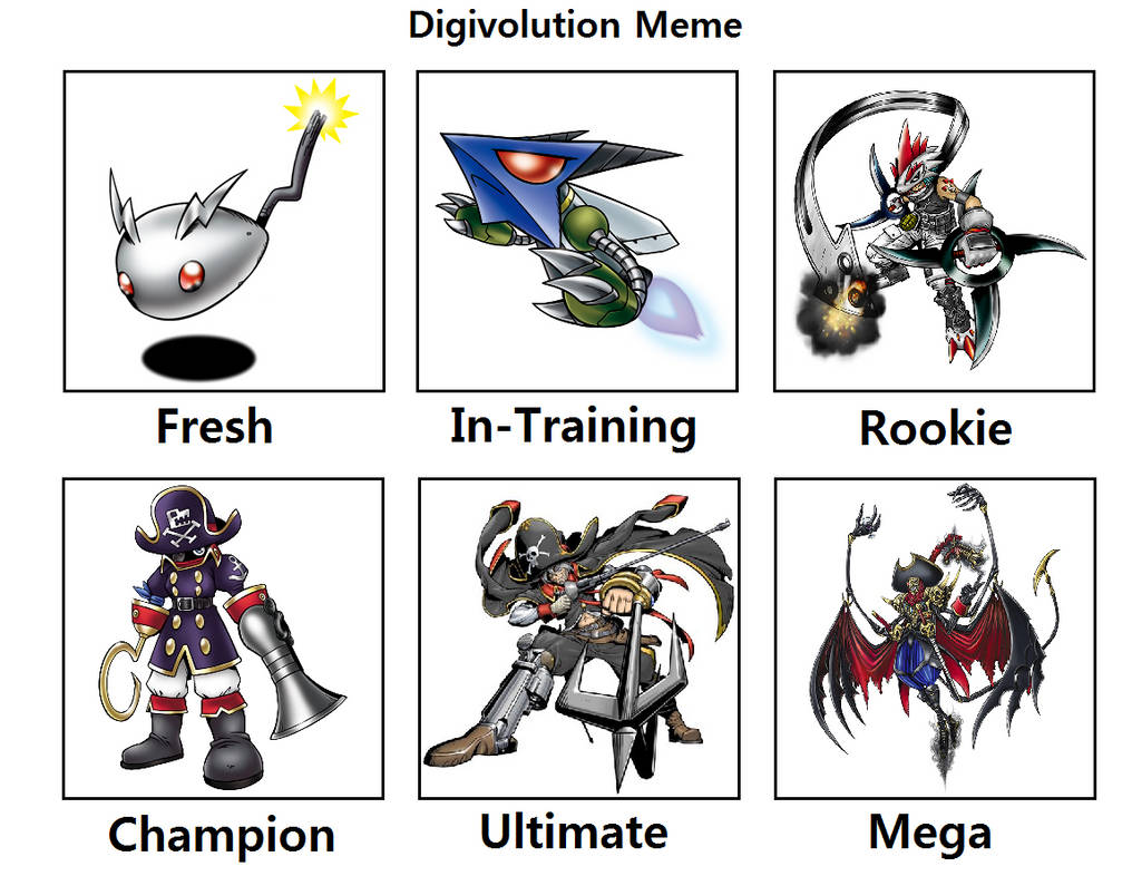 My Digivolution Meme 9 by LukeJungZX05 on DeviantArt