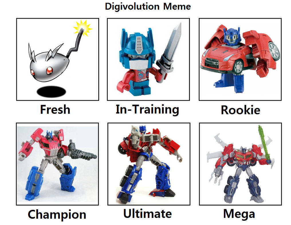 Optimus Prime Digivolution Meme by LukeJungZX05 on DeviantArt